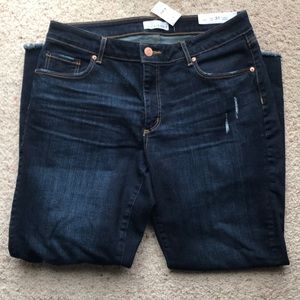 NWT LOFT Unfinished Jeans